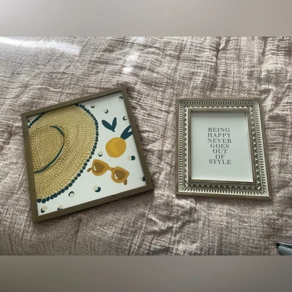 Hobby Lobby Art Set with Yellow and Blue Accents - Picture 1 of 1